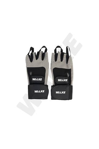 Walke M Beden Bilek Bandajlı Gri Ağırlık Body Fitness Eldiveni