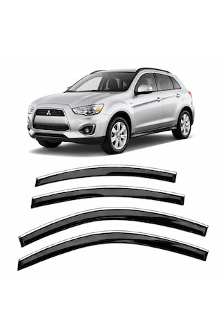 Mitsubishi Asx 2010 2022 Slim Krom Cam Rüzgarlığı 4 Parça Mitsubishi Asx 2010 2022 Slim Krom Cam Rüzgarlığı 4 Parça