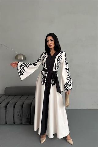 Neşeli Butik Kadın Atlas Kumaş Düğme Detaylı Elbise Nbms2507 Siyah