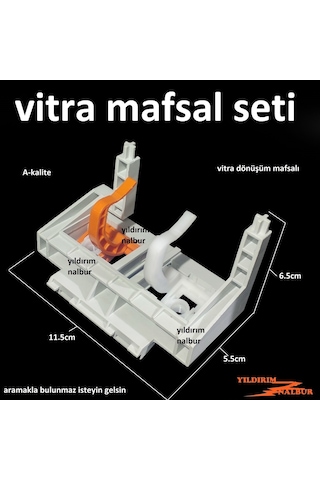 VitrA Gömme Rezervuar Dönüşüm Seti Buton ve Mafsal Takım Set Manu