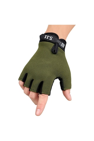 5.11 Tactical Taktik Eldiven Yarım Parmak Asker Polis Dağcı Avcı Sporcu Haki - 62203456 Haki