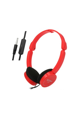 Xindoker Kubıte T-111 Kablolu Kulaküstü Kulaklık 3.5mm, Katlanabilir, Yumuşak Kulak Yastığı, Hafif 60g , Müzik Ve Oyun İçin, Kırmızı