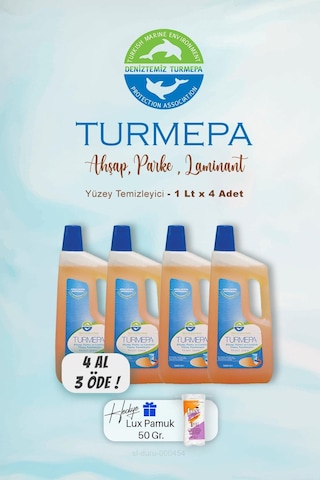 Turmepa Ahşap Yüzey Temizleyicisi 1000 Ml, 4 Al 3 Öde Pamuk Hediyeli Diğer