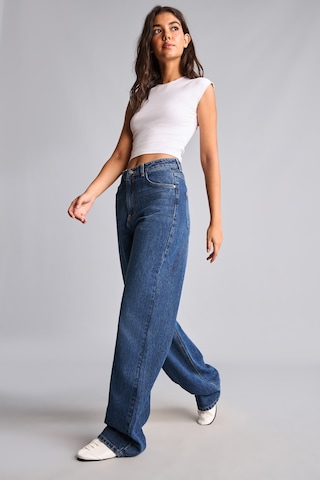 Defacto %100 Pamuk 90s Wıde Leg Yüksek Bel Jean Pantolon H6948ax26aunm34 Mavi-nm34
