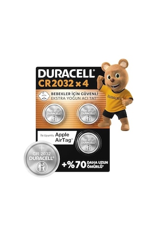 Cr 2032 Lityum Düğme Pil 4'lü Paket 3v, Cr2032