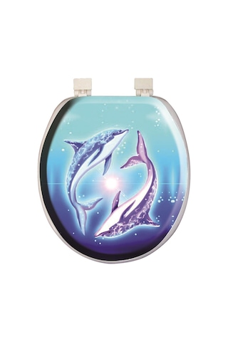 Softy Classic Desenli Yumuşak Klozet Kapağı Beyaz 8691580104381