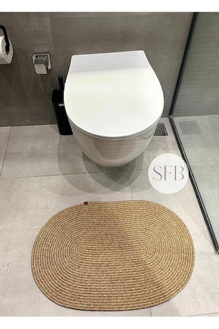 Home Turko Klozet Önü Paspası 40x60cm, Banyo Paspası, Küçük Paspas, Klozet Paspas, Vintage Paspas, Bohem Paspas H Diğer