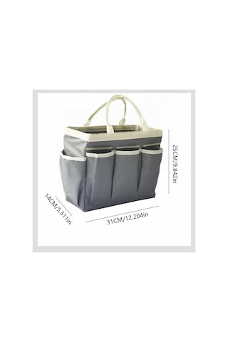 Büyük Kapasiteli Bahçe Sanatı Muhtelif Depolama Taşınabilir El Tipi Ev Alet Seti Koyu Kırmızı