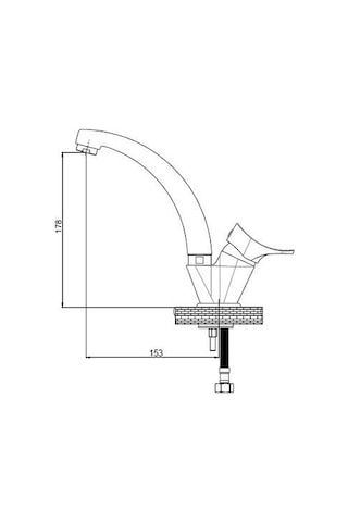 Gpd Florus MTL170 Tek Gövde Lavabo Bataryası