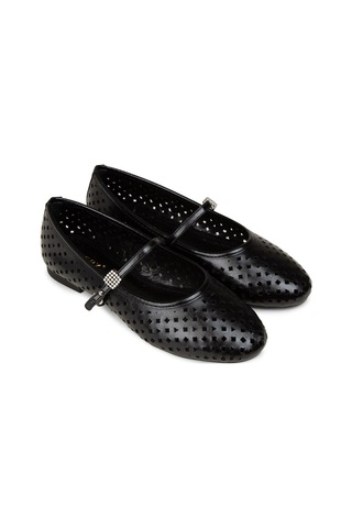 Deery Kadın Siyah Taş Detaylı Babet - Rd015zsyhc01 Siyah