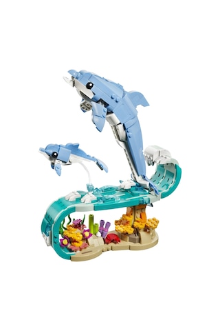 LEGO® Creator 3'ü 1 Arada Deniz Hayvanları: Güzel Yunuslar 31385 – 9 yaş ve üzeri çocuklar için Yaratıcı Oyuncak Yapım Seti (542P)