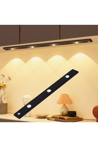 Led Sensörlü Usb Şarjlı Mıknatıslı Taşınabilir Mutfak Gece Lambası 40 CM