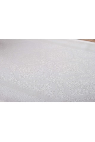 Finezza Roma Jakar Polyester Kumaş Krem Runner 45x150 cm - 1414