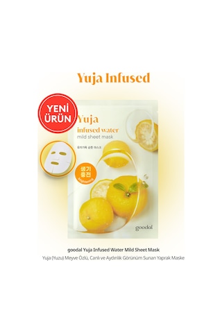 Canlı Ve Aydınlık Görünüm Sunan Yaprak Maske Goodal Yuja Infused Water Mild Sheet Mask