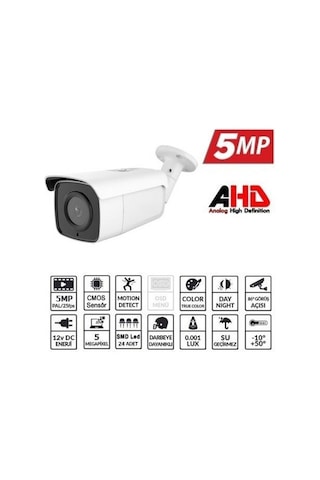 Ezcool Ez-2050Hd 5Mp 3.6Mm Dış Mekan Ahd Kamera
