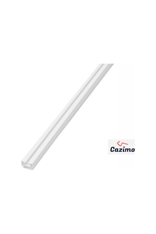 Pvc Tekli Perde Rayı Korniş Sistemi Ölçü Seçenekli Tavan Kornişi 200 Cm Beyaz
