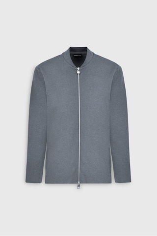 AC&Co / Altınyıldız Classics Erkek Grı Melanj Standart Fit Normal Kesim Kolej Yaka Cepli Triko Hırka Grı Melanj Gri Melanj