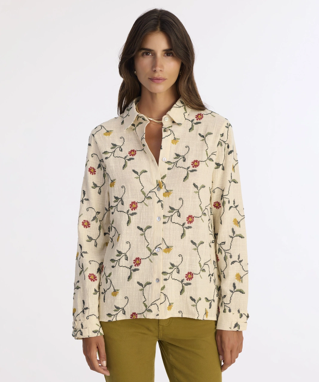 Yargıcı Regular Gömlek Yaka Uzun Kol Gömlek 25kkgm6009x 368 Ekru