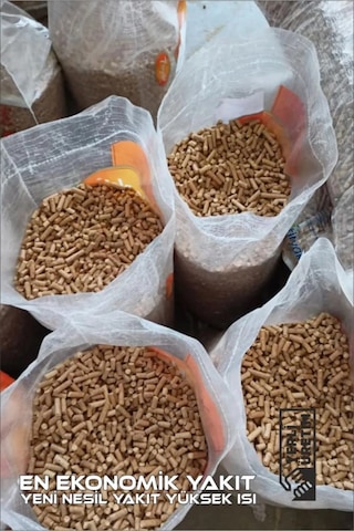 Pelet Sobası Yakıtı %100 Doğal Çam Peleti Yüksek Verim 15 Kg