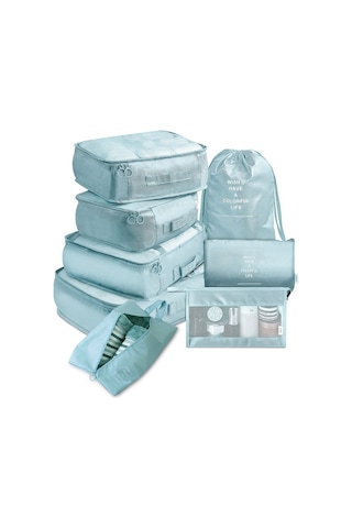 Dinosaurs Venta 8 Parça Valiz Düzenleyici Seti Seyahat Saklama Çantası05 Altın