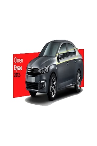 Servetoto Citroen C-Elysee Krom Cam Çıtası 6 Parça P.Çelik 2012 Ve Üzeri