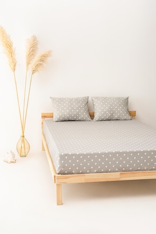 Soley Mix & Match Hearts %100 Pamuk Tek Kişilik Çarşaf Seti