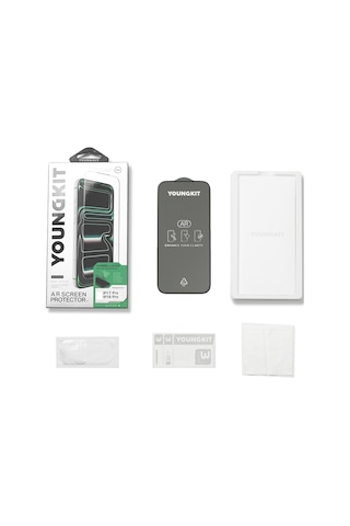 Apple Uyumlu iPhone 17 Youngkit 2.5d Anti Reflective Parmak İzi Bırakmayan Temperli Cam Ekran Koruyucu Şeffaf