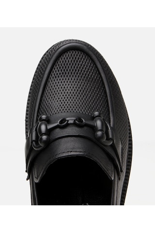 Hotiç Kadın Deri Siyah Tokalı Klasik Loafer 01ayh306690a100 Siyah
