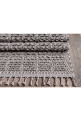 Bukle11880 Bej Yumuşak Dokulu Halı Kilim Salon Mutfak Koridor Kesme Yolluk Dokuma Makine Halısı Gri