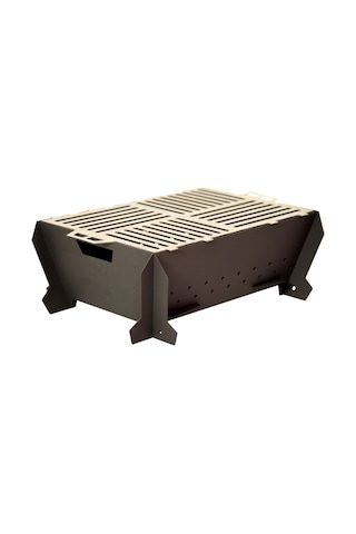 Baygato Grilling Guru Mangal (Düz Taban) Katlanabilir Ve Taşınabilir 6 Kişilik