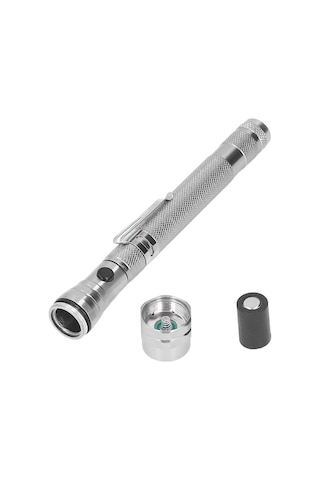 Powermaster Mx-2808 Mıknatıslı 360 Derece Döner Başlıklı 3 Ledli Beyaz Işık El Feneri