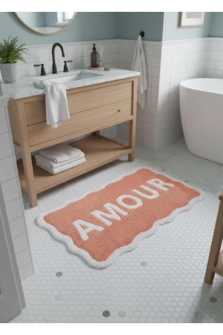 The Mia Amour Banyo Paspası 60x100 Cm Çok Renkli