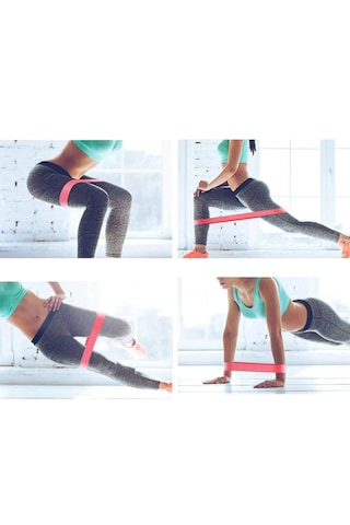 3 Adet Pilates Bandı Plates Egzersiz Direnç Lastiği Seti