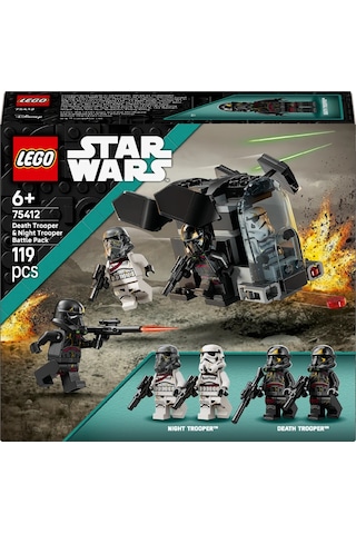 LEGO® Star Wars™ Death Trooper ve Night Trooper Savaş Paketi 75412 - 6 Yaş ve Üzeri Çocuklar için Yaratıcı Oyuncak Yapım Seti (119 parça)
