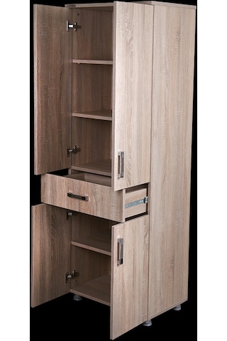 Çok Amaçlı Dolap Hard Parlak Somone Suntalem 4raf 1çekmece Kutu Sevk 180 El Yapım Ahşap