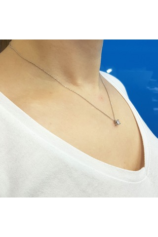 Lova 0,32 Karat Pırlanta Tektaş Kolye - 2040031