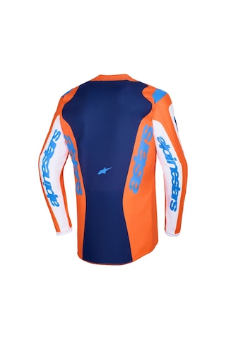 Alpinestars Fluid Grid Off-road Motosiklet Jerseyi Oranj Mavi Beyaz