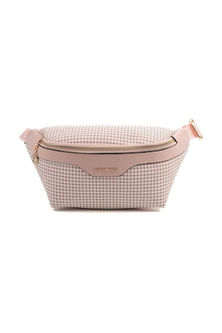 Silver Polo Sp1192 Kadın Bel Çantası Kaz Ayağı Ekose Pembe-pink