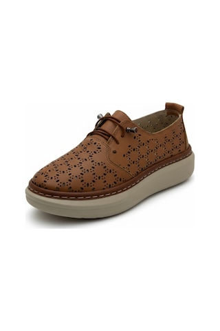 Dosa Shoes Kadın Ortapedik Deri Ayakkabı-taba Taba