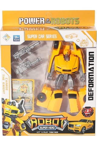 Hy-8877 Dönüşebilen Transformers Kartlı Araba