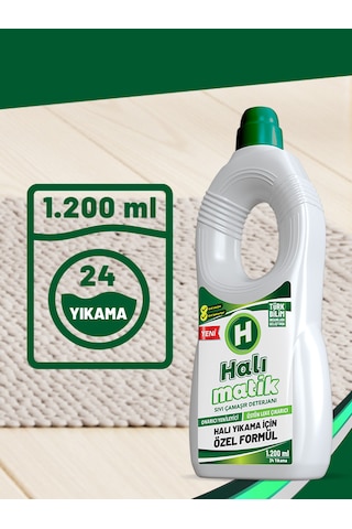 Halı Matik Sıvı Halı Kilim Yolluk ve Çamaşır Deterjanı 1200 ML