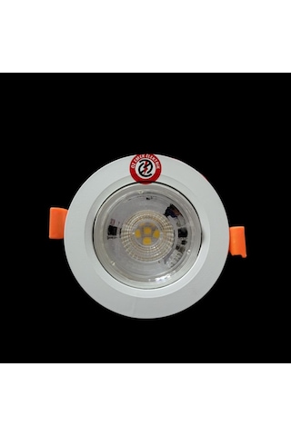 Atlantis 6 Watt 6w Cob Led Spot Beyaz Kasa Yuvarlak Günışığı İççap: 7cm Dışçap: 9cm 480lm Beyaz