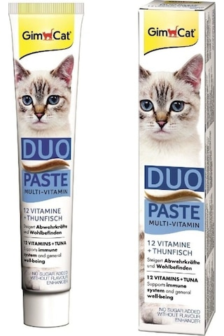 Gimcat Kedi Multivitamin Duo Paste Tuna Balığı ve 12 Vitamin 50 G