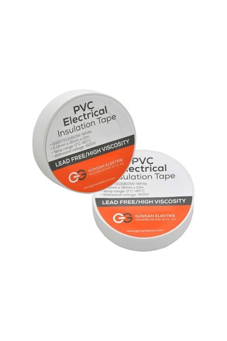 Valta 0.13mmx18mmx10m Elekrik İzolasyon Bandı Beyaz