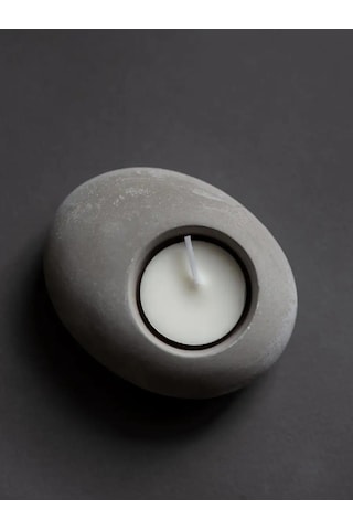 Green Story Çay Mumları İçin Şamdan 164610854 Açık Gri