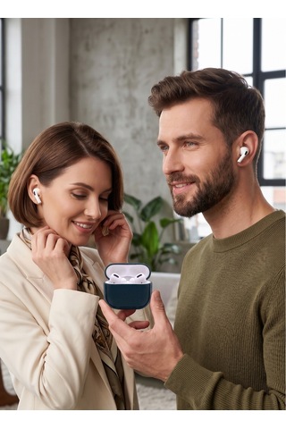 Duo Gri Apple Airpods-4 Policarbon Kılıf