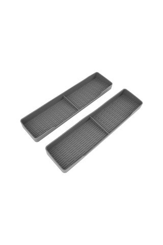 2 Adet Manyetik Silikon Ocak Rafı Sızdırmaz Kaymaz Fırın Baharat Rafı Düzenleyici Mutfak Aksesuarları Gri Diğer