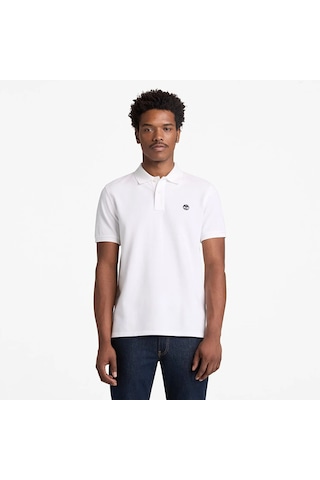 Timberland Mıllers Rıver Pique Short Sleeve Polo Erkek Tişört Tb0a6vdp1001 Beyaz