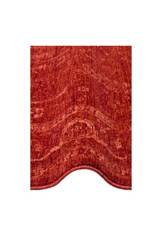 Eko Halı Shıraz Shr 03 Red Vintage Tarzlı Yumuşak Dokulu Modern Makine Halısı Çok Renkli