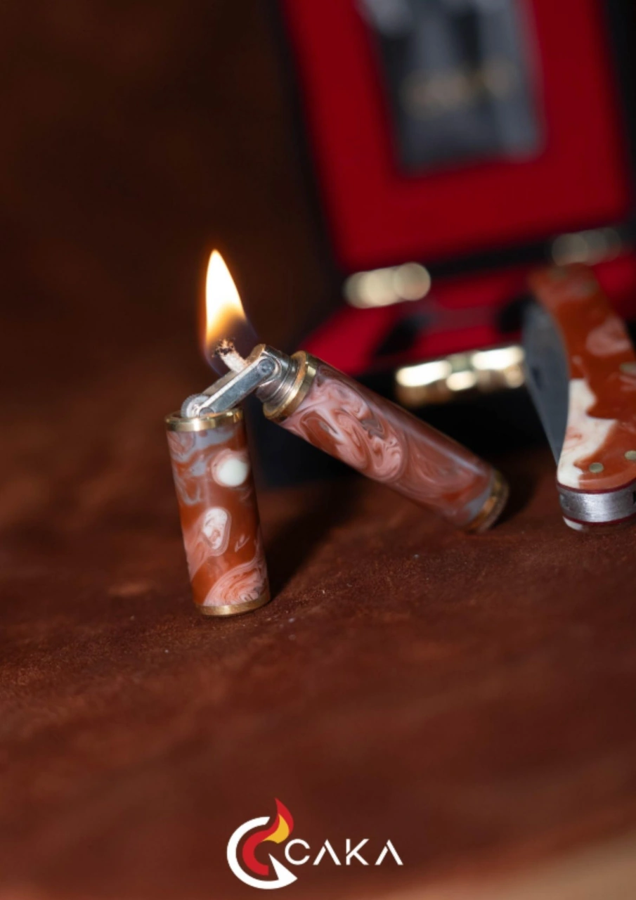 Caka Lighter Orıgın Premium Çakı & Çakmak Seti Rose
